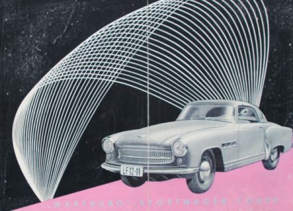 Wartburg Sportwagen Coupe Modelprogram 1959 Carbrochure (6109)
